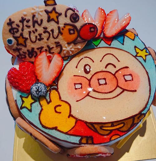 アトリエニコのキャラクターケーキ